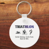 TOP Triathlon Schlüsselanhänger (Vorderseite)