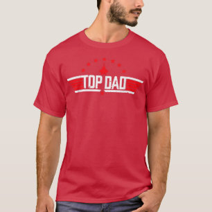Top-Vater Funny 80er Pater Air Spaß Movie Gun Fawn T-Shirt