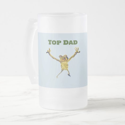 Top Vater Funny Animal Mattglas Bierglas (Vorderseite Links)