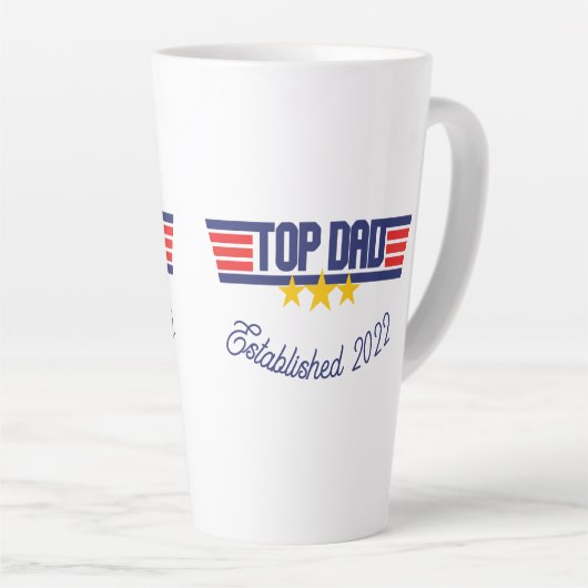 Top-Vater mit bearbeitbarem Datum Milchtasse (Rechte Ecke)