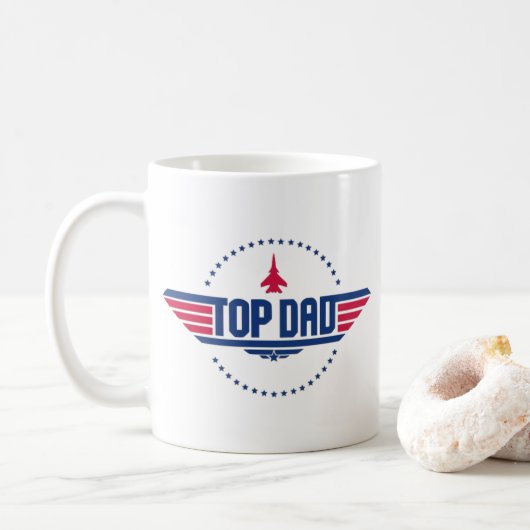 Top-Vater-Top-Guge Inspiriert Kaffeetasse (Mit Donut)