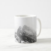 TOP VIEW OF SNOWY MOUNTAIN KAFFEETASSE (VorderseiteRechts)