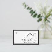 Top-Visitenkarte für Schwarz und Rot Visitenkarte (Stehend Vorderseite)