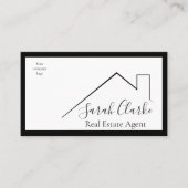 Top-Visitenkarte für Schwarz und Rot Visitenkarte (Vorderseite)