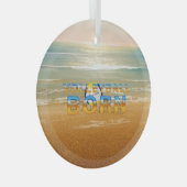 TOP Volleyball Born Glass Ornament Aus Glas (Vorderseite Rechts)