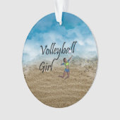 TOP Volleyball Girl Ornament (Vorderseite)