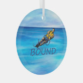 TOP Wasserski Glas Ornament Ornament Aus Glas (Vorderseite Rechts)