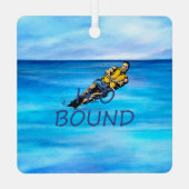 TOP Wasserski Metal Ornament Aus Metall (Rückseite)