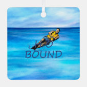 TOP Wasserski Metal Ornament Aus Metall (Vorderseite)