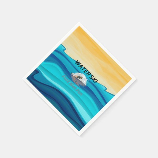 TOP-Wasserski Serviette (Ecke)