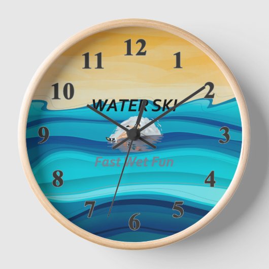 TOP-Wasserski Uhr (Vorderseite)