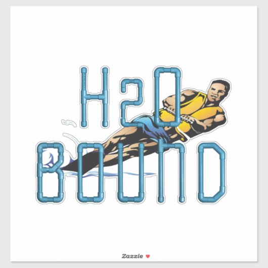 TOP Water Skiing Aufkleber (Blatt)