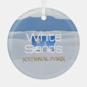 TOP White Sands Glas Ornament (Vorderseite)