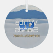 TOP White Sands Glas Ornament (Rückseite)