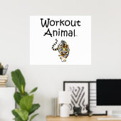 TOP Workout Animal Poster (Heimbüro)