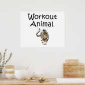 TOP Workout Animal Poster (Küche)