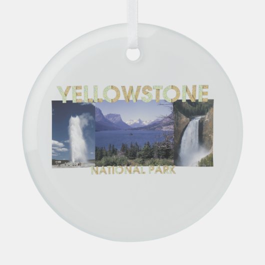 TOP Yellowstone Glasverzierung Ornament Aus Glas (Vorderseite)