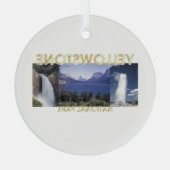 TOP Yellowstone Glasverzierung Ornament Aus Glas (Rückseite)