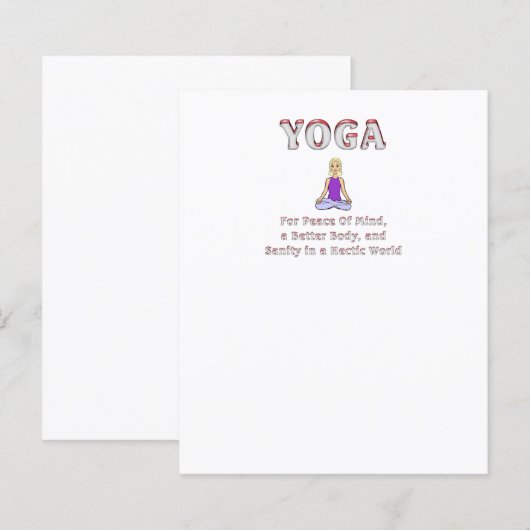 TOP Yoga Slogan (Vorne/Hinten)