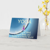 TOP Yoga Slogan Karte (Gelbe Blume)