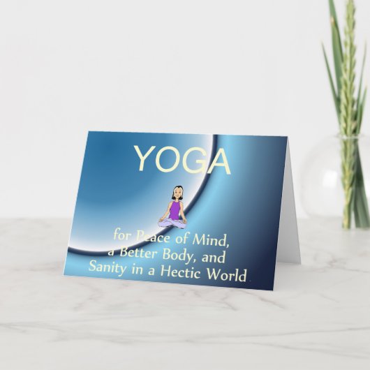 TOP Yoga Slogan Karte (Vorderseite)