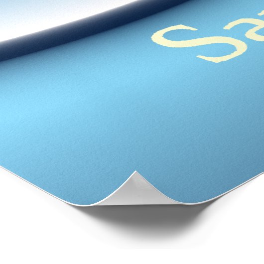 TOP Yoga Slogan Poster (Ecke)