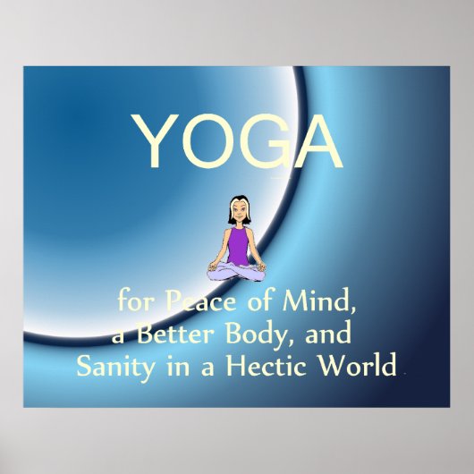 TOP Yoga Slogan Poster (Vorne)