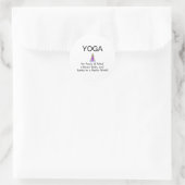 TOP Yoga Slogan Runder Aufkleber (Tasche)
