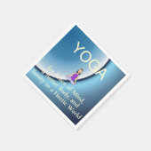 TOP Yoga Slogan Serviette (Ecke)