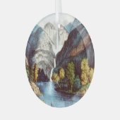 TOP Yosemite Glass Ornament (Vorderseite links)