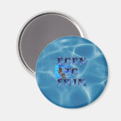 TOP Zum Schwimmen Geboren Magnet (Vorderseite/Rückseite)