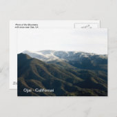 Topa Topa mit Schnee Postkarte (Vorne/Hinten)