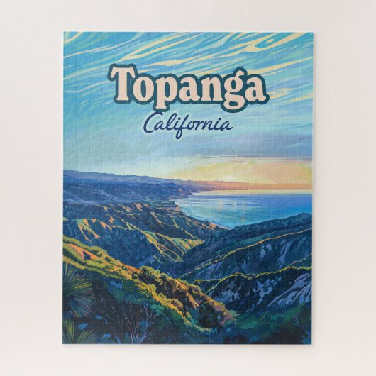 Topanga California Canyon Los Angeles Vintag Puzzle (Vertikal)