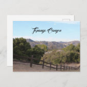 Topanga Canyon Postcard California Travel Keepake Postkarte (Vorne/Hinten)