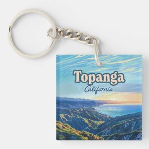 Topanga Kalifornien Canyon Los Angeles Vintage Schlüsselanhänger