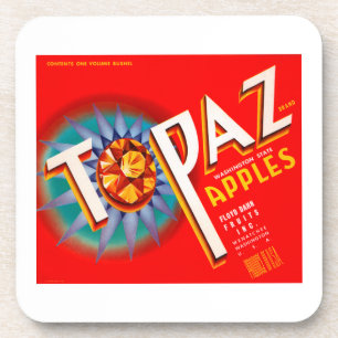 Topas-Äpfel Getränkeuntersetzer