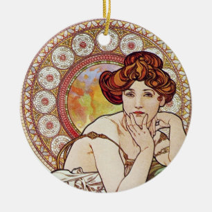 Topas-Göttin Keramikornament