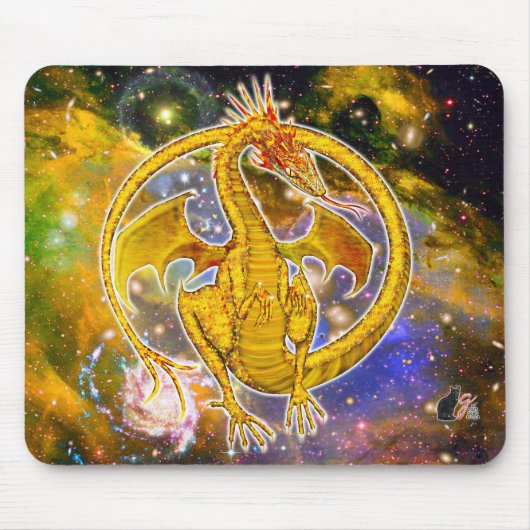 Topas Kosmischer Drache Mousepad (Vorne)