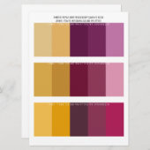 Topaz Amethyst Ruby Jewel Tone Wedding Colors (Vorne/Hinten)