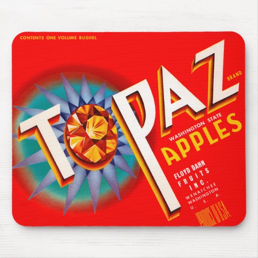 Topaz-Äpfel Mousepad (Vorne)