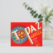 Topaz Apples Postkarte (Stehend Vorderseite)
