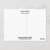 Topaz Apples Postkarte (Rückseite)