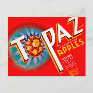 Topaz Apples Postkarte