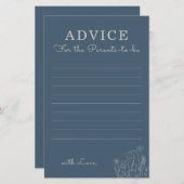 Topaz Blue Wildblume Advisor für Eltern (Vorne/Hinten)