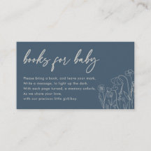 Topaz Blue Wildblume Line Art Books for Baby