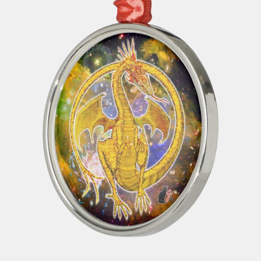Topaz Cosmic Dragon Ornament (Links)