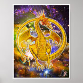 Topaz Cosmic Dragon Poster (Vorne)