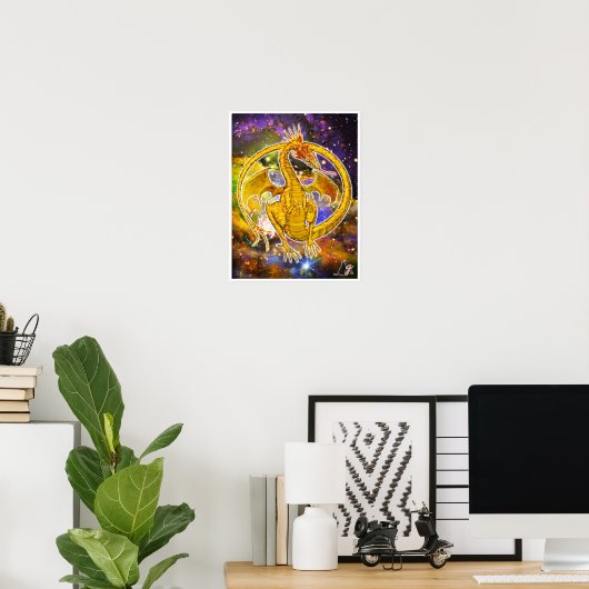 Topaz Cosmic Dragon Poster (Heimbüro)