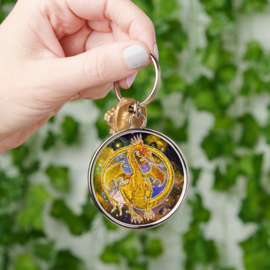 Topaz Cosmic Dragon Schlüsselanhänger (Hand)