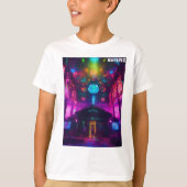 **"Topaz Cyberpunk DMT Raver"*** T-Shirt (Vorderseite)